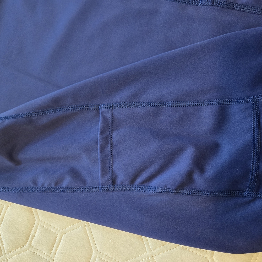 Navy Blue Racerback Athletic Dress - Picture 6 of 9